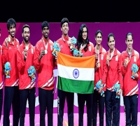 Bungkam  Malaysia, India Rebut Emas Beregu di Commonwealth Games 2018